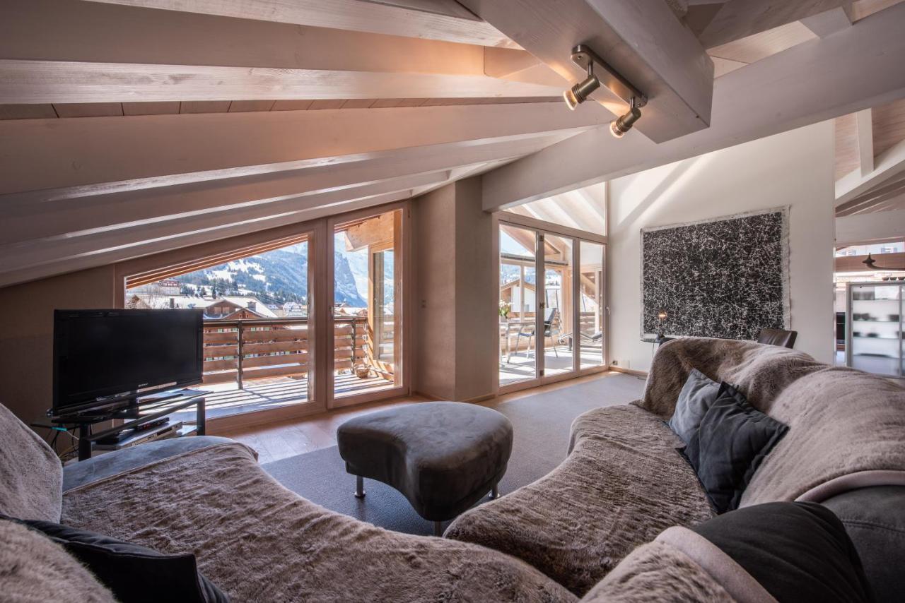 Chalet Schneehoren Penthouse 翁根 外观 照片