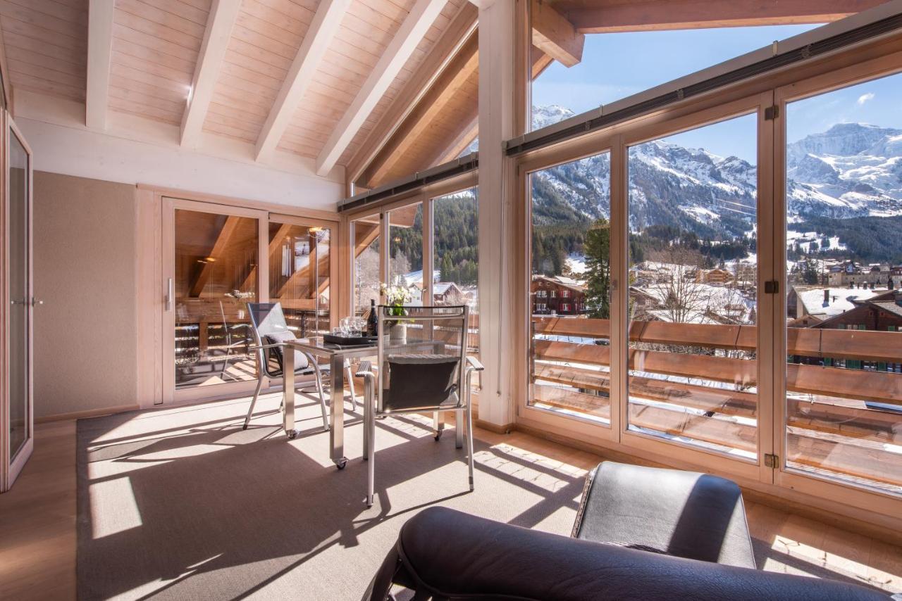 Chalet Schneehoren Penthouse 翁根 外观 照片
