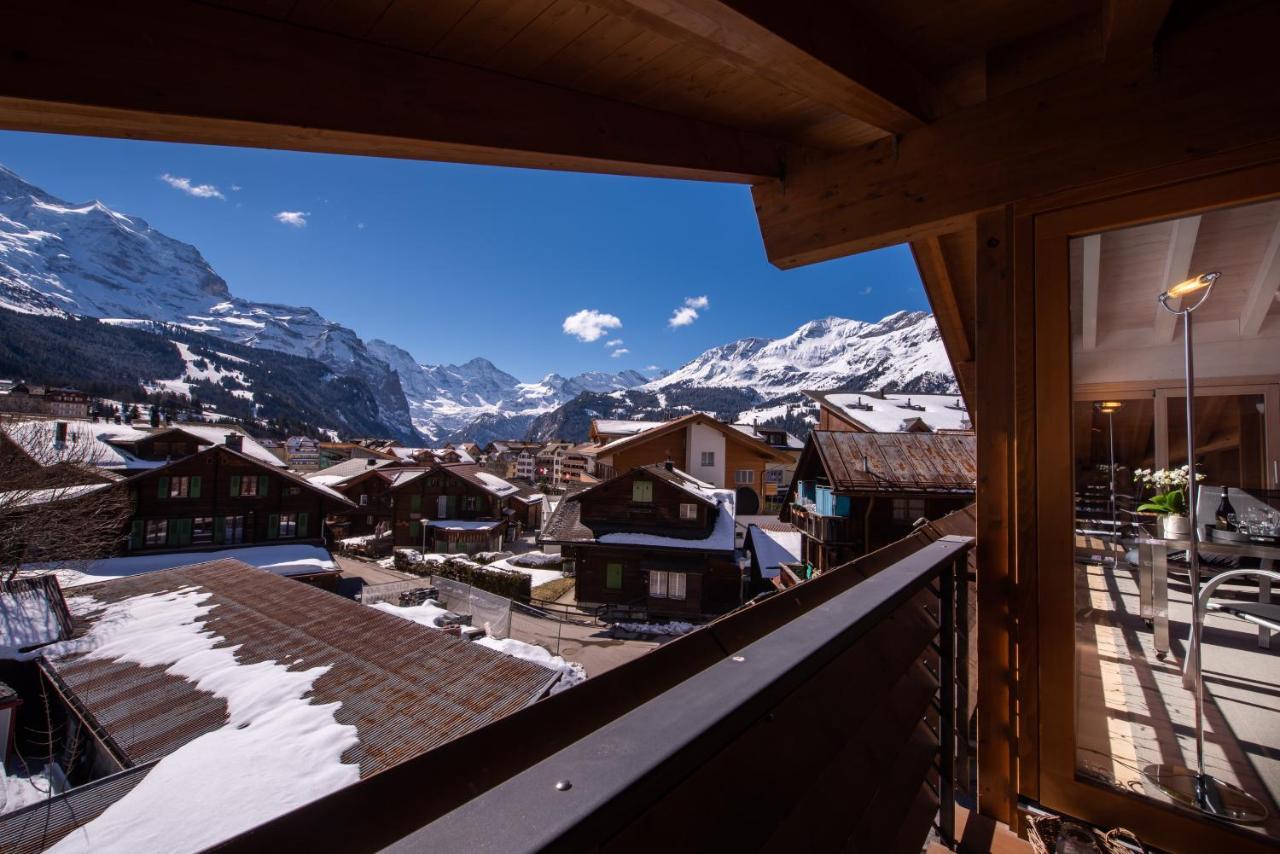 Chalet Schneehoren Penthouse 翁根 外观 照片