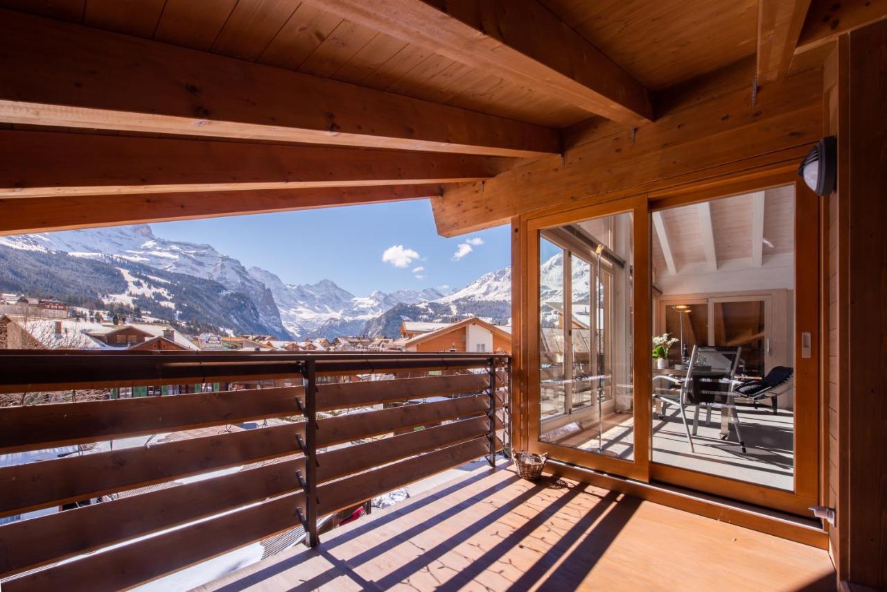 Chalet Schneehoren Penthouse 翁根 外观 照片