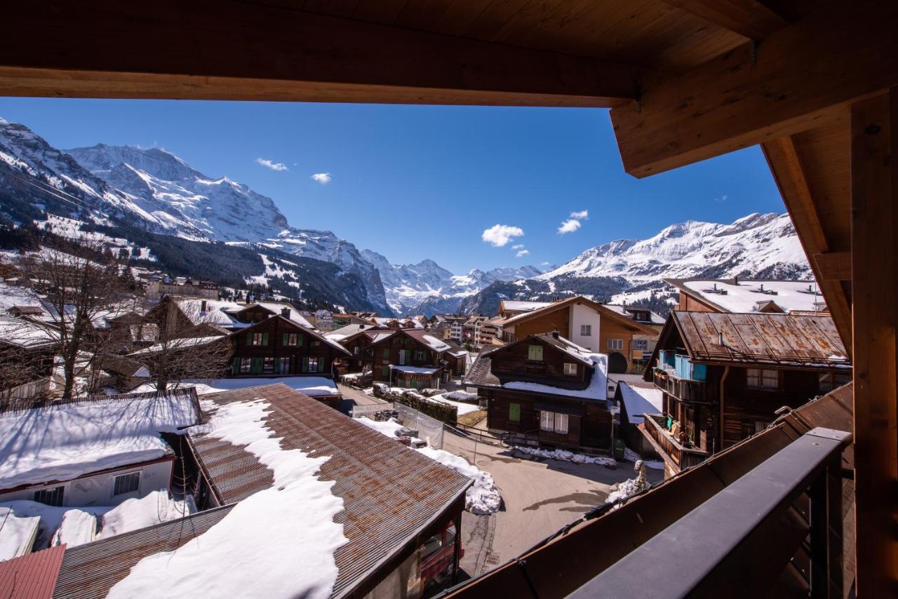 Chalet Schneehoren Penthouse 翁根 外观 照片
